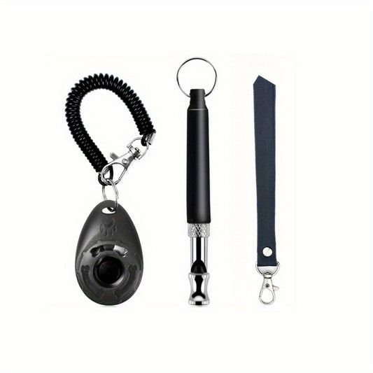 Dog Training Kit Clicker And Whistle BLACK