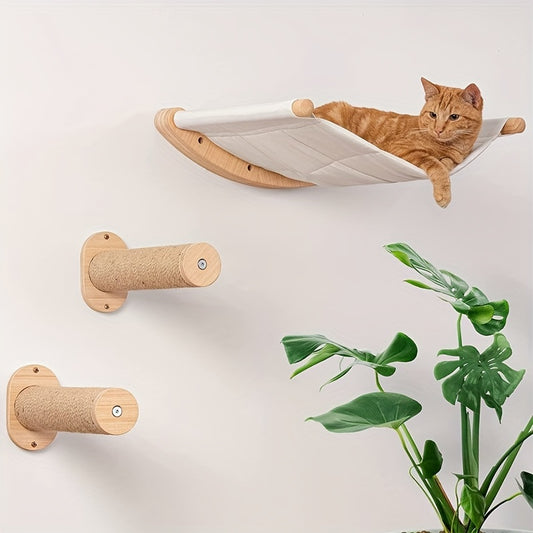 Wooden Wall Cat Hammock